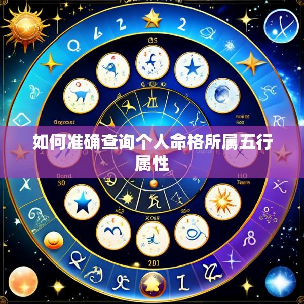 如何准确查询个人命格所属五行属性