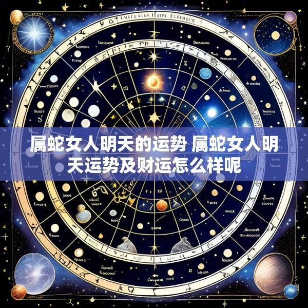 属蛇女人明天的运势 属蛇女人明天运势及财运怎么样呢