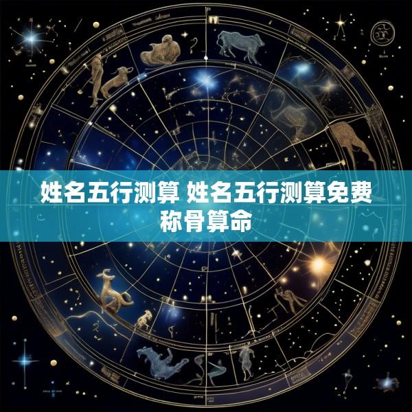姓名五行测算 姓名五行测算免费称骨算命