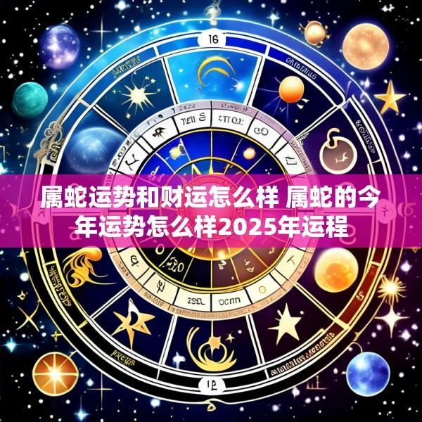 属蛇运势和财运怎么样 属蛇的今年运势怎么样2025年运程