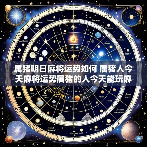 属猪明日麻将运势如何 属猪人今天麻将运势属猪的人今天能玩麻将吗会赢吗