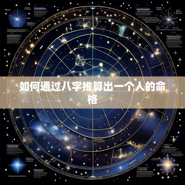 如何通过八字推算出一个人的命格