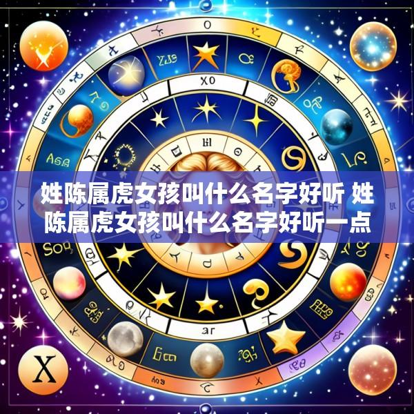 姓陈属虎女孩叫什么名字好听 姓陈属虎女孩叫什么名字好听一点