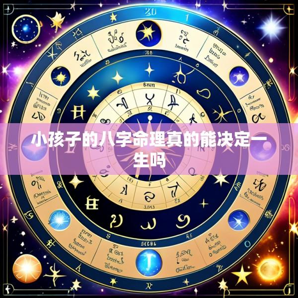小孩子的八字命理真的能决定一生吗