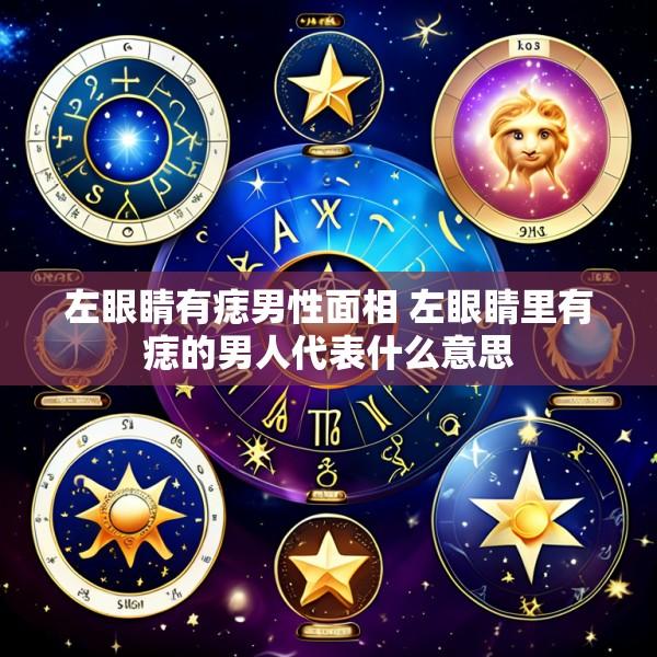 左眼睛有痣男性面相 左眼睛里有痣的男人代表什么意思