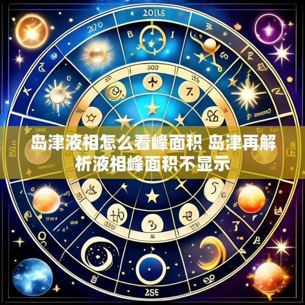 岛津液相怎么看峰面积 岛津再解析液相峰面积不显示