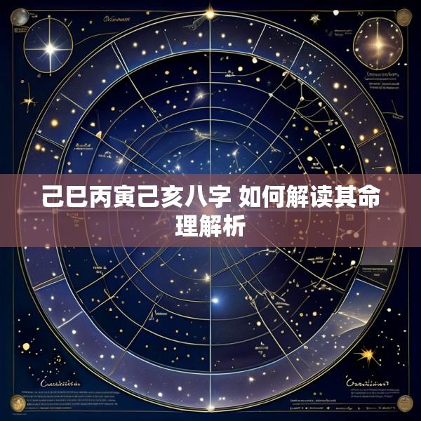 己巳丙寅己亥八字 如何解读其命理解析