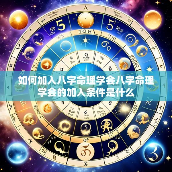 如何加入八字命理学会八字命理学会的加入条件是什么
