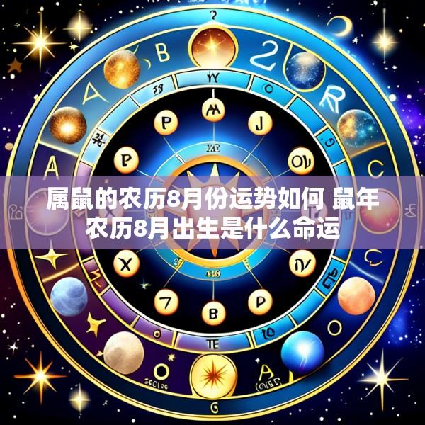 属鼠的农历8月份运势如何 鼠年农历8月出生是什么命运