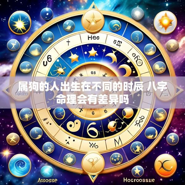 属狗的人出生在不同的时辰 八字命理会有差异吗