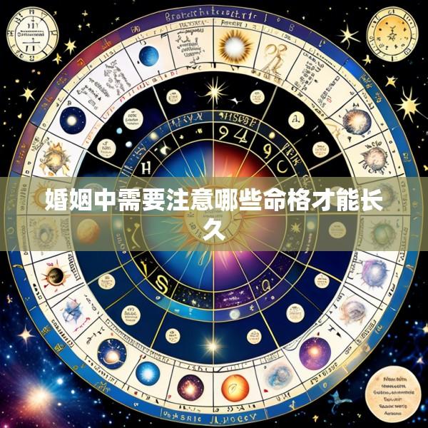婚姻中需要注意哪些命格才能长久