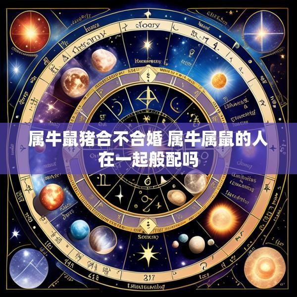 属牛鼠猪合不合婚 属牛属鼠的人在一起般配吗
