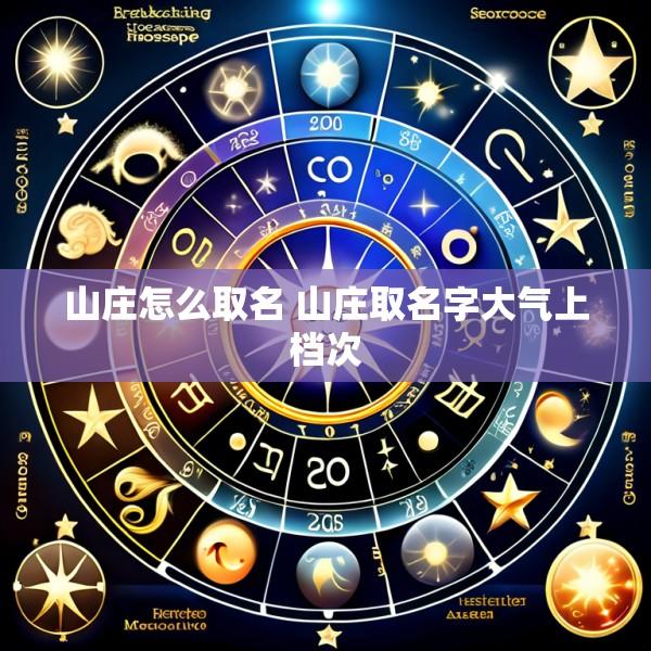 山庄怎么取名 山庄取名字大气上档次