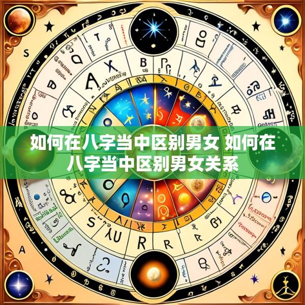 如何在八字当中区别男女 如何在八字当中区别男女关系