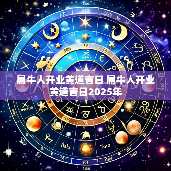 属牛人开业黄道吉日 属牛人开业黄道吉日2025年