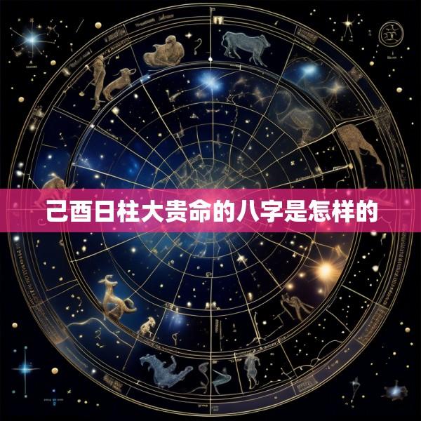 己酉日柱大贵命的八字是怎样的