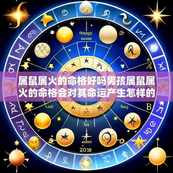 属鼠属火的命格好吗男孩属鼠属火的命格会对其命运产生怎样的影响