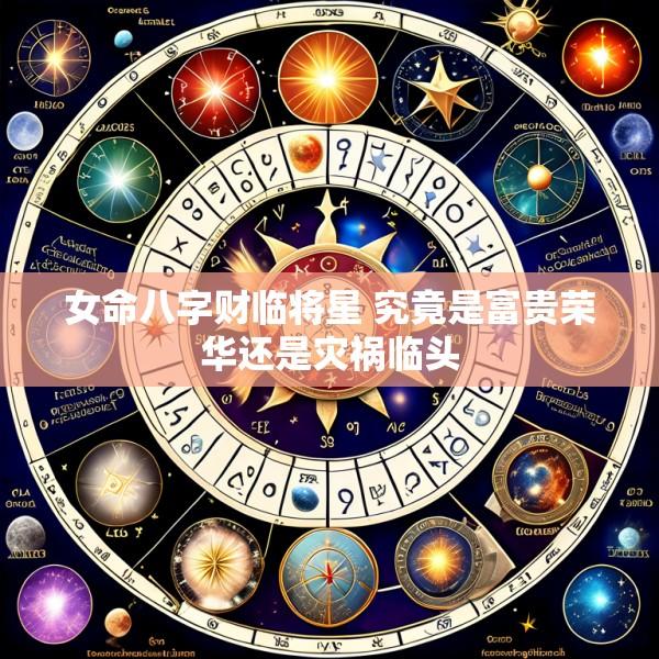 女命八字财临将星 究竟是富贵荣华还是灾祸临头
