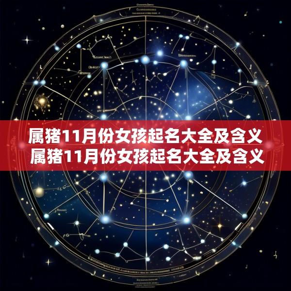 属猪11月份女孩起名大全及含义 属猪11月份女孩起名大全及含义是什么