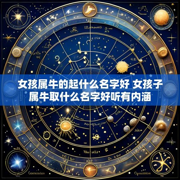 女孩属牛的起什么名字好 女孩子属牛取什么名字好听有内涵