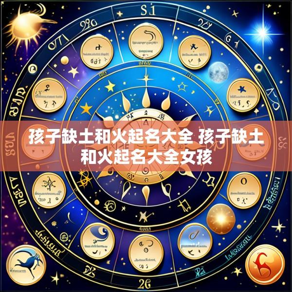 孩子缺土和火起名大全 孩子缺土和火起名大全女孩