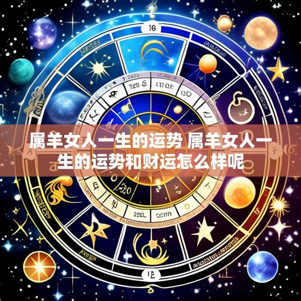 属羊女人一生的运势 属羊女人一生的运势和财运怎么样呢