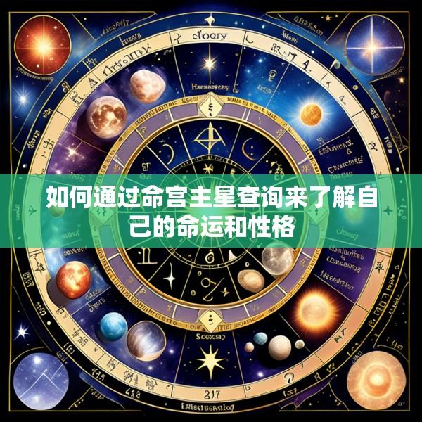 如何通过命宫主星查询来了解自己的命运和性格