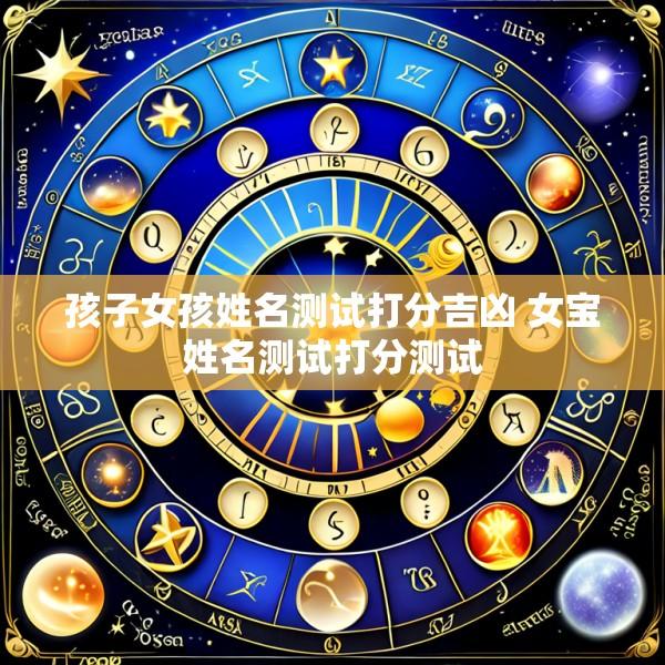 孩子女孩姓名测试打分吉凶 女宝姓名测试打分测试