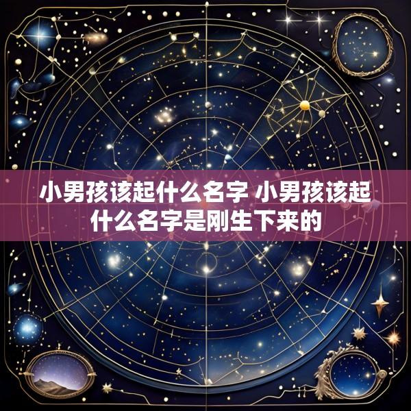 小男孩该起什么名字 小男孩该起什么名字是刚生下来的