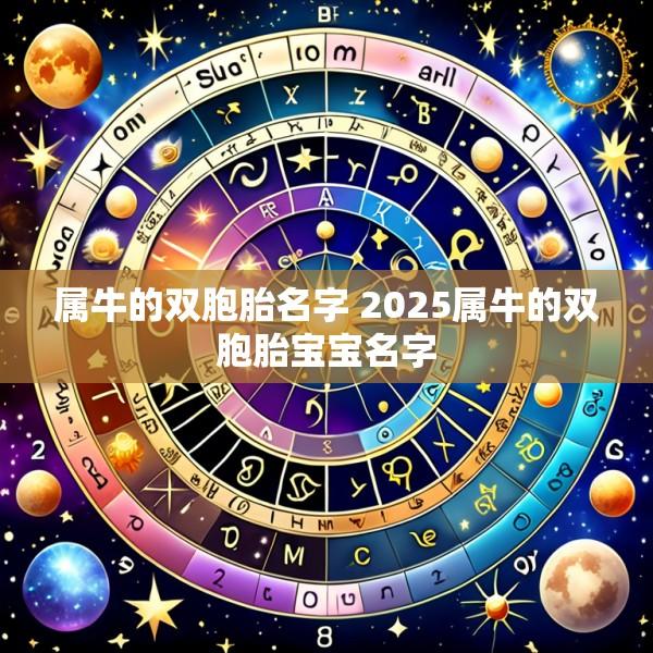 属牛的双胞胎名字 2025属牛的双胞胎宝宝名字