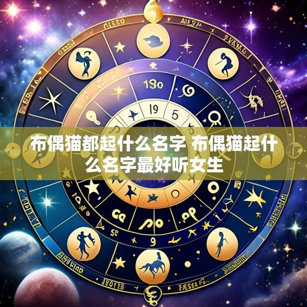 布偶猫都起什么名字 布偶猫起什么名字最好听女生