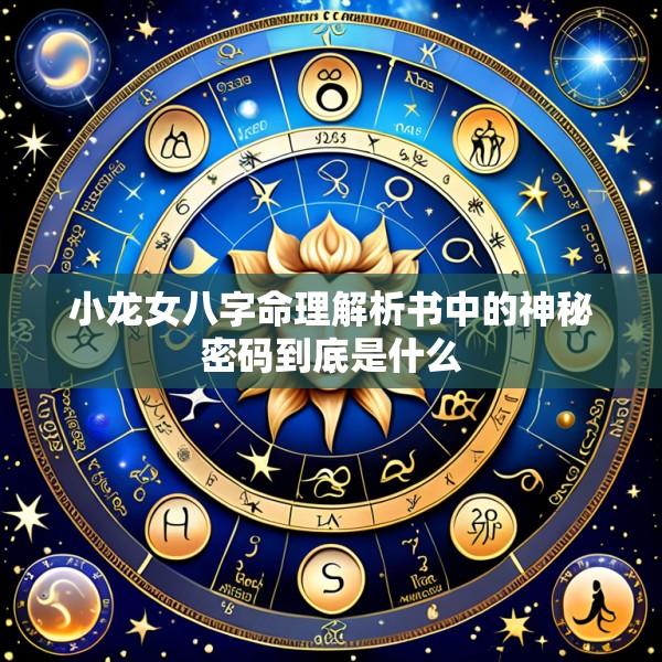 小龙女八字命理解析书中的神秘密码到底是什么