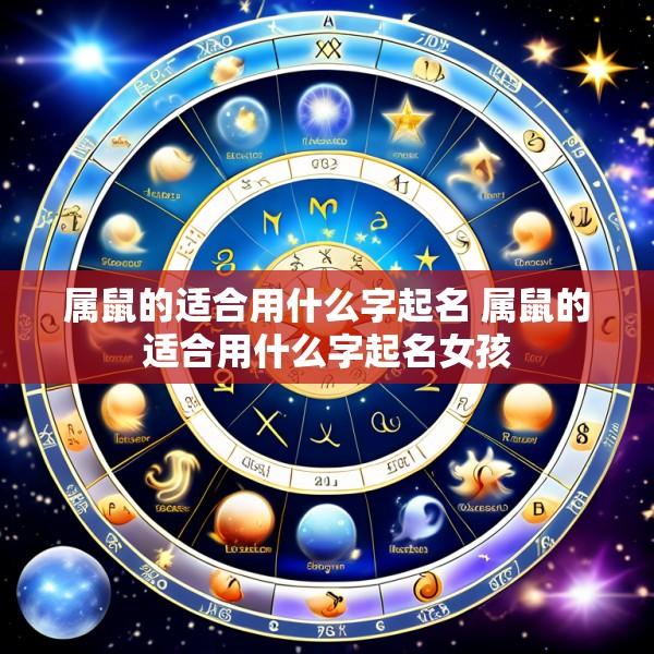 属鼠的适合用什么字起名 属鼠的适合用什么字起名女孩