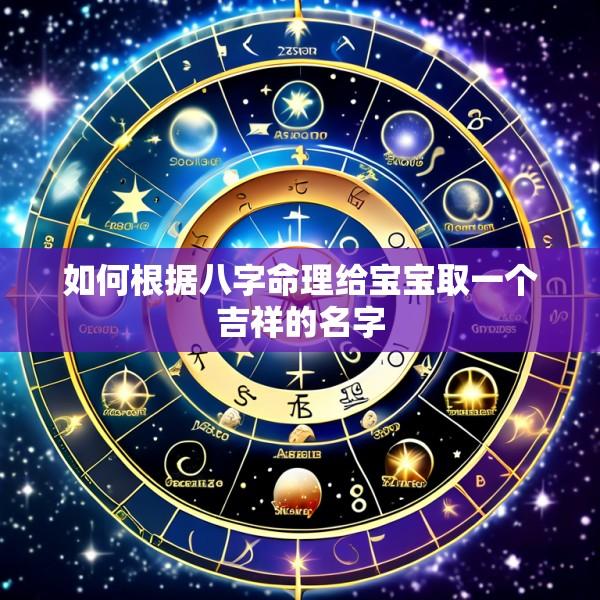 如何根据八字命理给宝宝取一个吉祥的名字