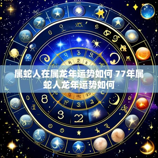 属蛇人在属龙年运势如何 77年属蛇人龙年运势如何