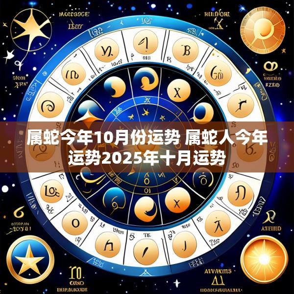 属蛇今年10月份运势 属蛇人今年运势2025年十月运势