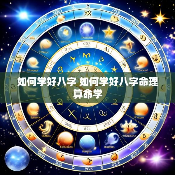 如何学好八字 如何学好八字命理算命学