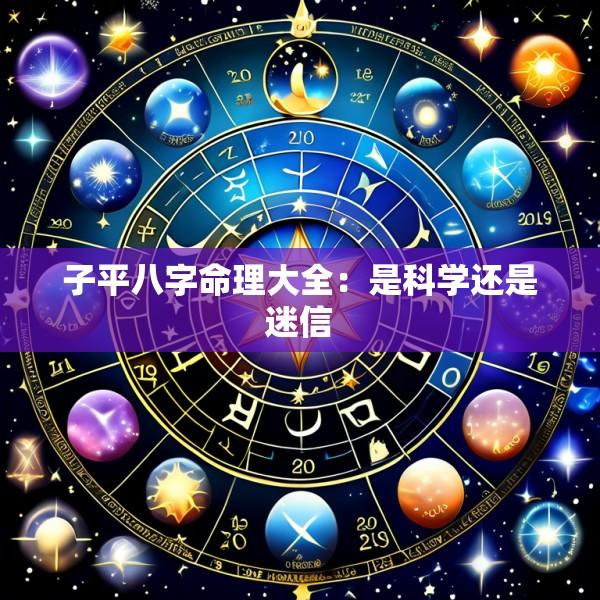 子平八字命理大全：是科学还是迷信