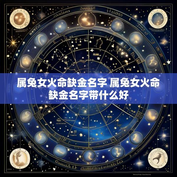 属兔女火命缺金名字 属兔女火命缺金名字带什么好