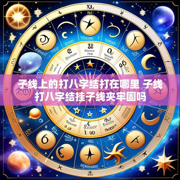 子线上的打八字结打在哪里 子线打八字结挂子线夹牢固吗
