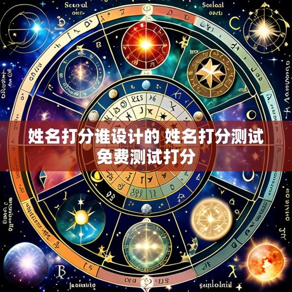 姓名打分谁设计的 姓名打分测试免费测试打分