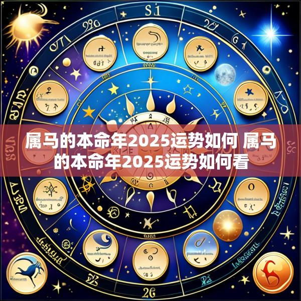 属马的本命年2025运势如何 属马的本命年2025运势如何看