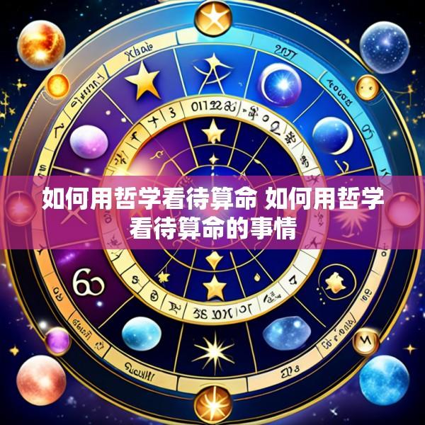 如何用哲学看待算命 如何用哲学看待算命的事情