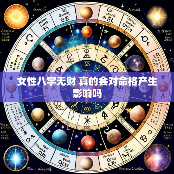 女性八字无财 真的会对命格产生影响吗