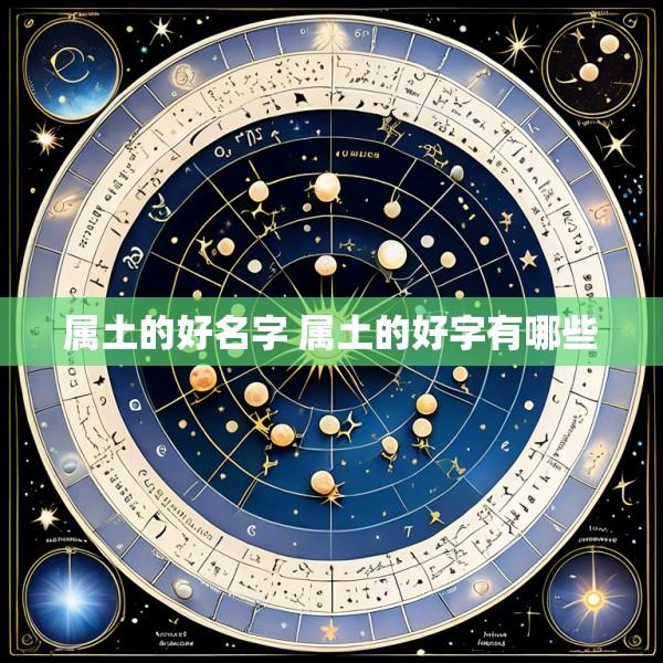 属土的好名字 属土的好字有哪些