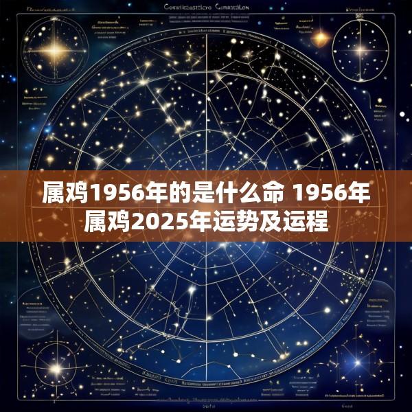 属鸡1956年的是什么命 1956年属鸡2025年运势及运程