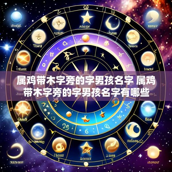 属鸡带木字旁的字男孩名字 属鸡带木字旁的字男孩名字有哪些