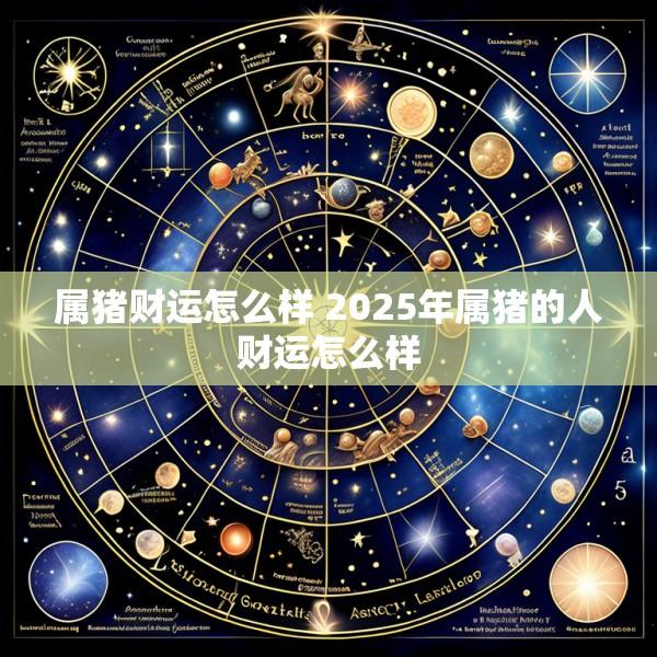 属猪财运怎么样 2025年属猪的人财运怎么样