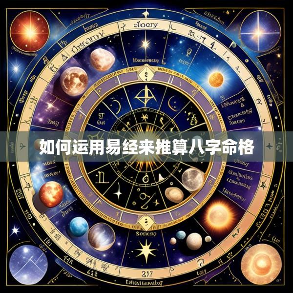 如何运用易经来推算八字命格