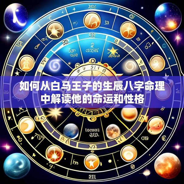 如何从白马王子的生辰八字命理中解读他的命运和性格